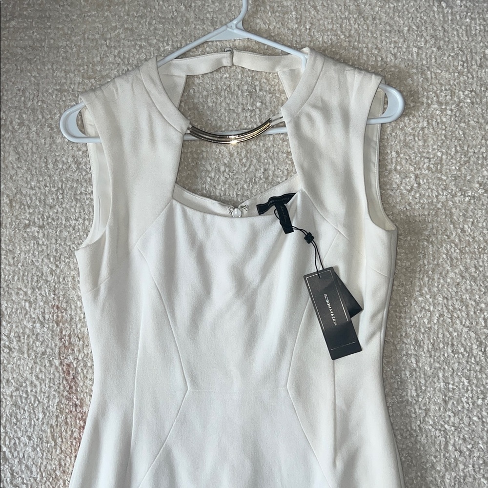 NEW BCBGMaxAzria Cream Sleeveless Dress - Picture 2 of 8